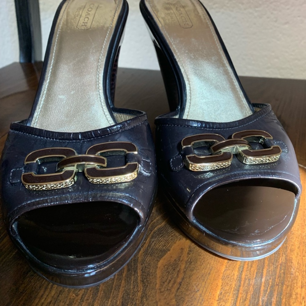COACH Heels slip on  Women’s Size 9 - Picture 2 of 7